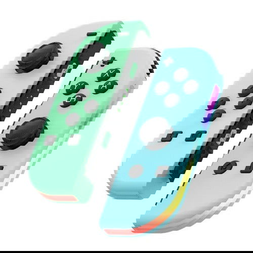 Poignée gauche et droite de jeu avec lumières
RVB, sensation de corps, manette de jeu Bluetooth pour Switch/Switch OLED/Switch Pro/Switch Lite/ Switch Joycon (vert bleu ) - Wakeshopes