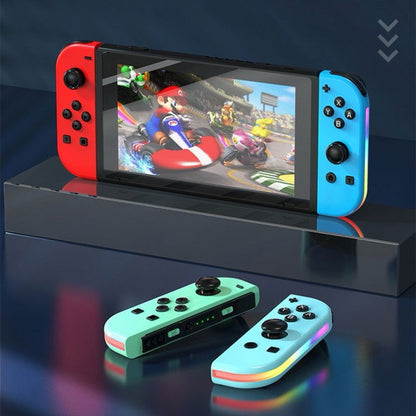 Poignée gauche et droite de jeu avec lumières
RVB, sensation de corps, manette de jeu Bluetooth pour Switch/Switch OLED/Switch Pro/Switch Lite/ Switch Joycon (vert bleu ) - Wakeshopes