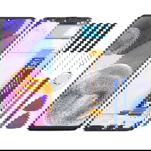 Pour Samsung Galaxy A23 4G SM-A235F OEM LCD écran numériseur assemblage complet avec cadre - Wakeshopes