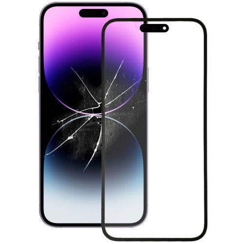 Pour iPhone 14 Pro Max Lentille en verre extérieure de l'écran avant avec adhésif optiquement transparent
OCA - Wakeshopes