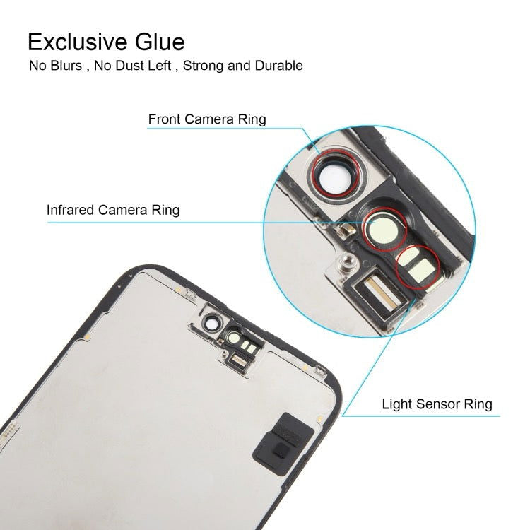 Pour iPhone 15 Plus écran LCD d'origine avec assemblage complet de numériseur - Wakeshopes