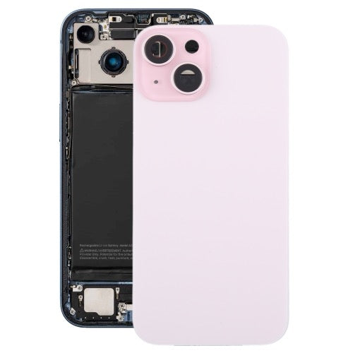 Pour iPhone 15 Plus vitre arrière de batterie en verre avec couvercle d'objectif d'appareil photo - Wakeshopes