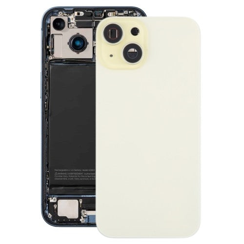Pour iPhone 15 vitre arrière  avec couvercle d'objectif d'appareil photo + aimant MagSafe - Wakeshopes