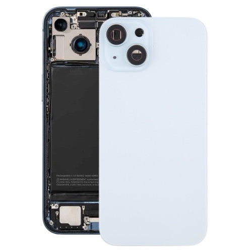 Pour iPhone 15 vitre arrière de la batterie avec couvercle d'objectif d'appareil photo + aimant MagSafe - Wakeshopes