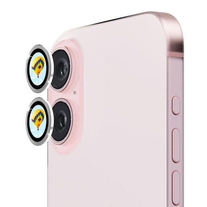 Pour iPhone 16  2 pièces 
Hat-Prince 9H Film de verre trempé pour objectif de caméra arrière - Wakeshopes