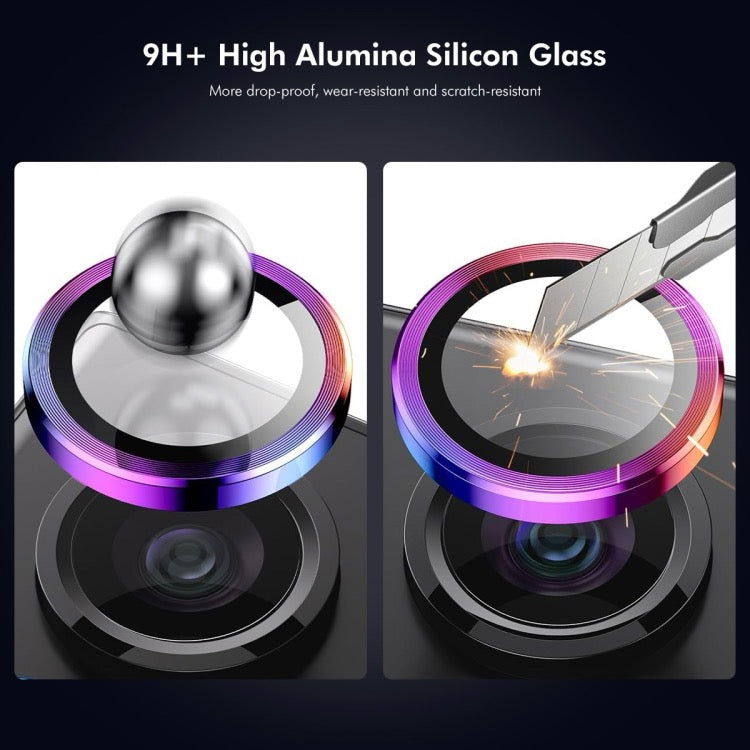 Pour iPhone 16  2 pièces 
Hat-Prince 9H Film de verre trempé pour objectif de caméra arrière - Wakeshopes