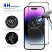 Pour iPhone 16 Film de verre trempé à haute teneur en aluminium-silicium à colle complète - Wakeshopes