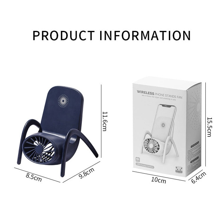 Titulaire de téléphone portable Petit ventilateur USB
Charge avec titulaire de ventilateur de bureau à la lumière respiratoire - Wakeshopes