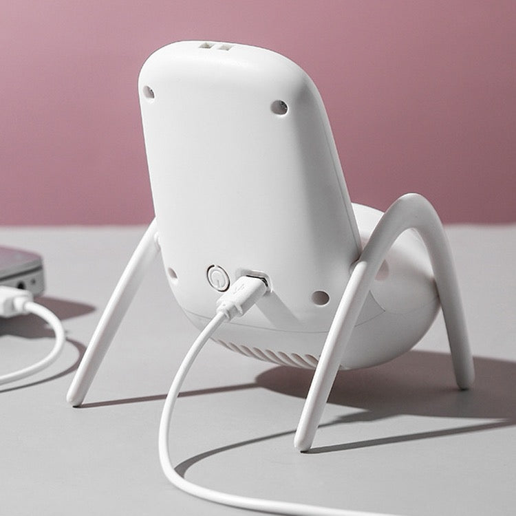 Titulaire de téléphone portable Petit ventilateur USB
Charge avec titulaire de ventilateur de bureau à la lumière respiratoire - Wakeshopes